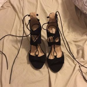 Strappy heels